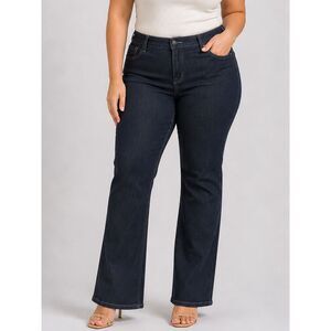 Laurie Felt Silky Stretch Jeans 2XP Pull On Dark Wash Bootcut Hot in Hollywood